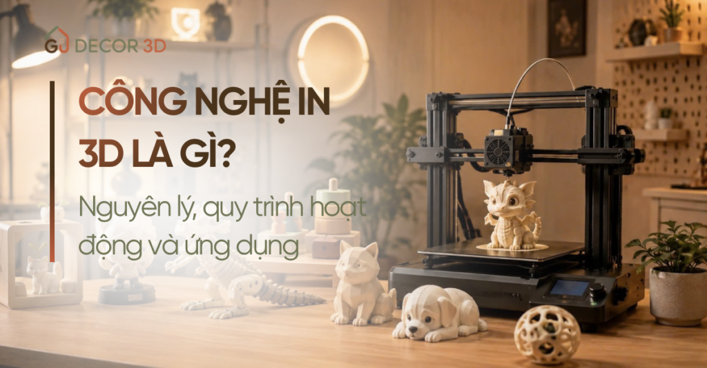 IN 3D LÀ CÔNG NGHỆ GÌ? TÌM HIỂU NGUYÊN LÝ, QUY TRÌNH VÀ ỨNG DỤNG Công nghệ in 3D là gì và ứng dụng trong sản xuất