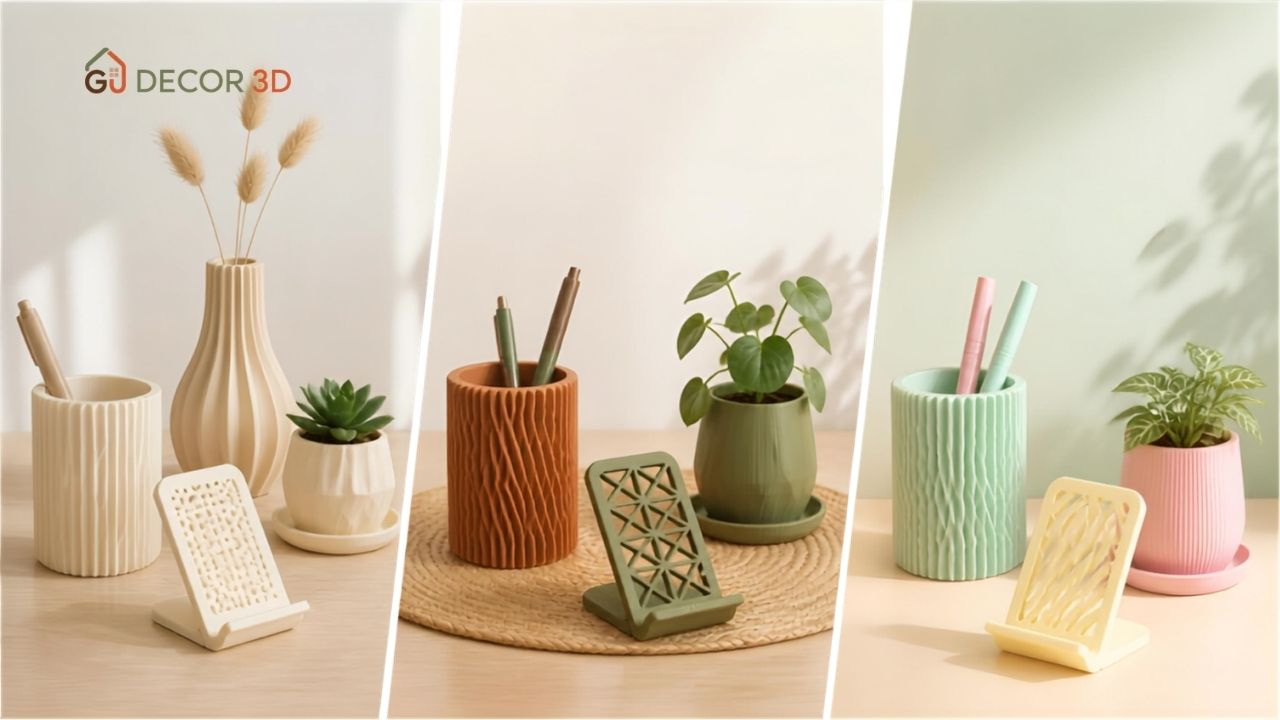 Trang Trí Bàn Làm Việc: Cách Chọn Màu & Decor Góc Có Gu Trang Trí Bàn Làm Việc: Cách Chọn Màu & Decor Góc Có Gu GU Decor 3D