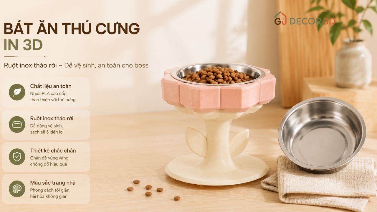 Bát Ăn Thú Cưng: Cách Chọn Size Phù Hợp Cho Chó Mèo Bát Ăn Thú Cưng: Cách Chọn Size Phù Hợp Cho Chó Mèo GU Decor 3D