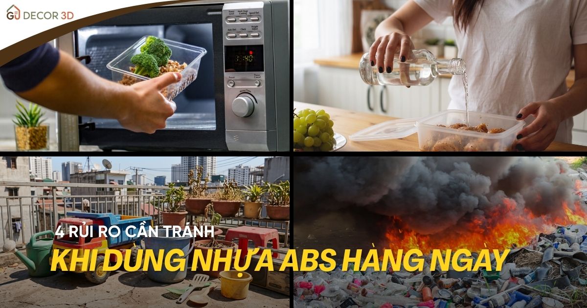 Chất Liệu ABS Là Gì? 5 Phút Đọc Để Không Mua Nhầm Nhựa Độc Hại Hiểu rõ giới hạn chịu đựng của chất liệu abs là gì thông qua 4 rủi ro cần tránh: dùng lò vi sóng, đựng cồn, phơi nắng gắt và đốt phế phẩm sinh khí độc.