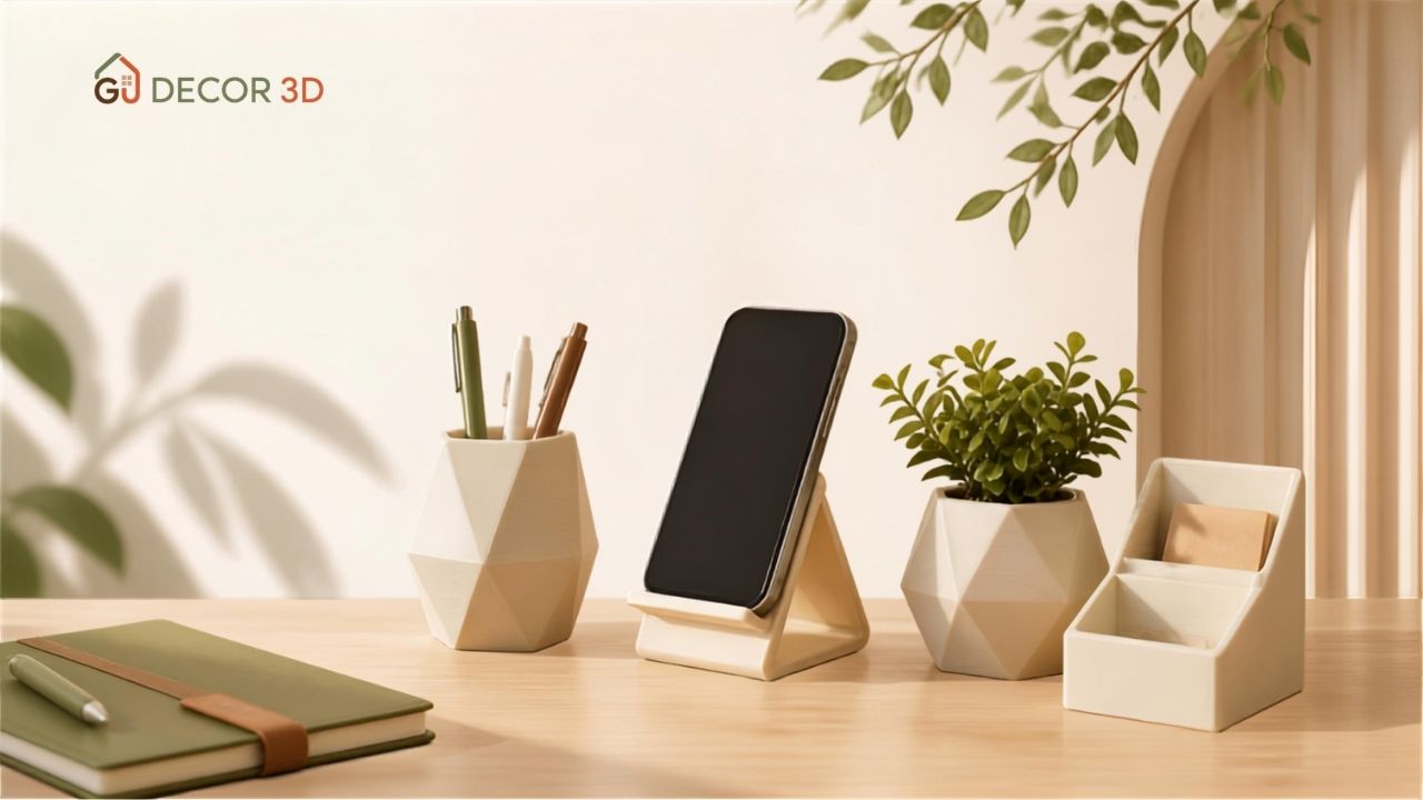 Trang Trí Bàn Làm Việc: Cách Chọn Màu & Decor Góc Có Gu Trang Trí Bàn Làm Việc: Cách Chọn Màu & Decor Góc Có Gu GU Decor 3D