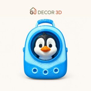 Móc khóa balo chim cánh cụt in 3D