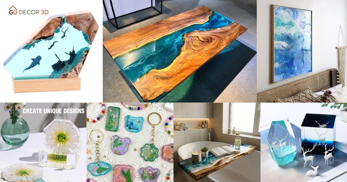 Resin Là Chất Liệu Gì? Toàn Tập Về Nhựa Resin In 3D Giải đáp resin là chất liệu gì qua các ứng dụng đồ trang trí, thủ công mỹ nghệ và nội thất có tính thẩm mỹ cao.