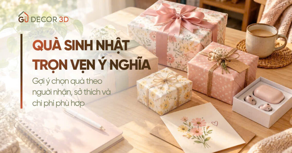 Gợi ý quà tặng sinh nhật đẹp, đóng gói tinh tế cho người thân
